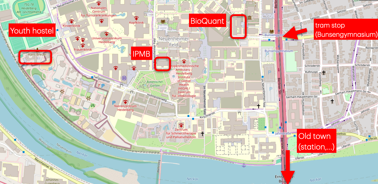 map of the campus